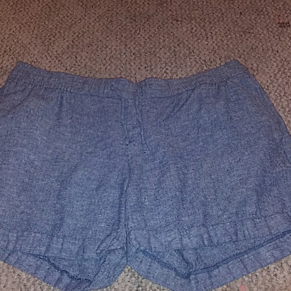 Blue cottn/strechy denim shorts